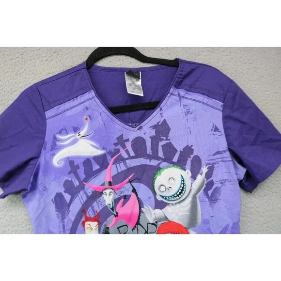Disney Nightmare Before Christmas Scrub Top-Size Small - Picture 2 of 9